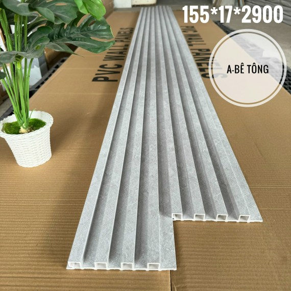 Tấm Nhựa Ốp Tường Lam 4 Sóng Cao A-Bê tông Homesky      