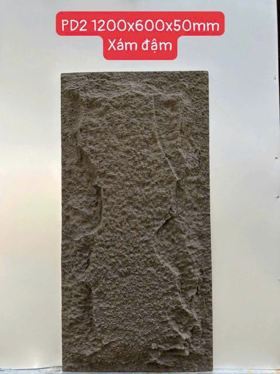 Tấm PU giả đá màu xám đậm có độ dày 50mm