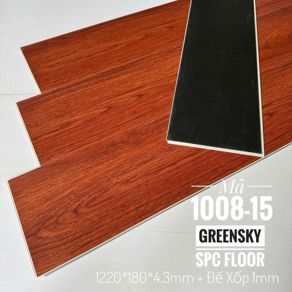 Sàn nhựa SPC giả gỗ, hèm khóa 4.3mm