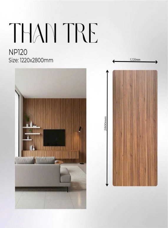 Tấm Ốp Than Tre Vân Gỗ NP120