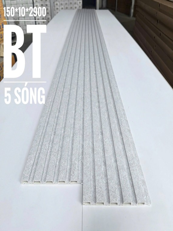 Tấm Nhựa Ốp Tường Lam 5 Sóng F-Bê tông  Homesky      