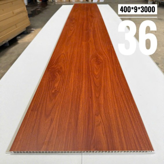 Tấm ốp tường trần Nano 9mm. Mã màu 36, kích thước tiêu chuẩn 400mm x 9mm x 3000mm