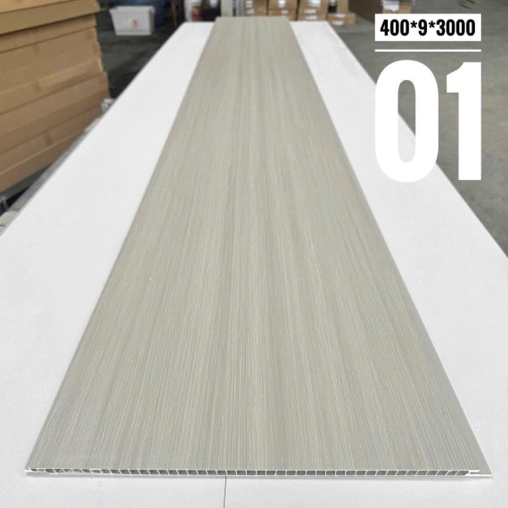 Tấm  nhựa ốp tường nano 400*9*3000mm. Mã màu 01
