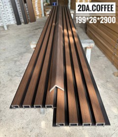 Tấm Ốp Gỗ Nhựa Ngoài Trời Lam 4 Sóng 2 DA Coffee 