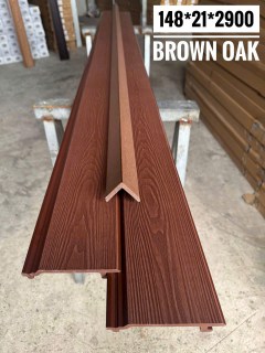 Tấm Ốp Gỗ Nhựa Ngoài Trời Brown Oak 2D