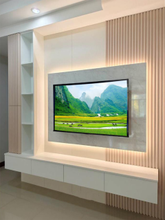 Mẫu Vách kệ TV Phòng Khách năm 2026