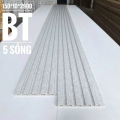 Tấm Nhựa Ốp Tường Lam 5 Sóng Màu Bê tông  Homesky      