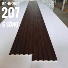 Lam Nhựa Ốp Tường 5 Sóng Thấp MM207  Homesky        