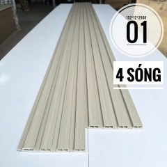 Lam Nhựa Ốp Tường 4 Sóng Thấp Homesky MM01