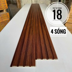Tấm Nhựa Ốp Tường Lam 4 Sóng Thấp MM18 Homesky                  