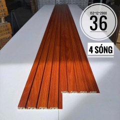 Lam Nhựa Ốp Tường 4 Sóng Thấp Homesky MM36