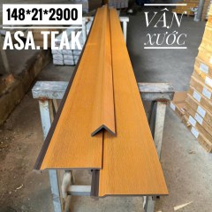Tấm Ốp Ngoài Trời 1 Sóng Asa Teak Vân Xước